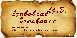 Ljubobrat Drašković vizit kartica